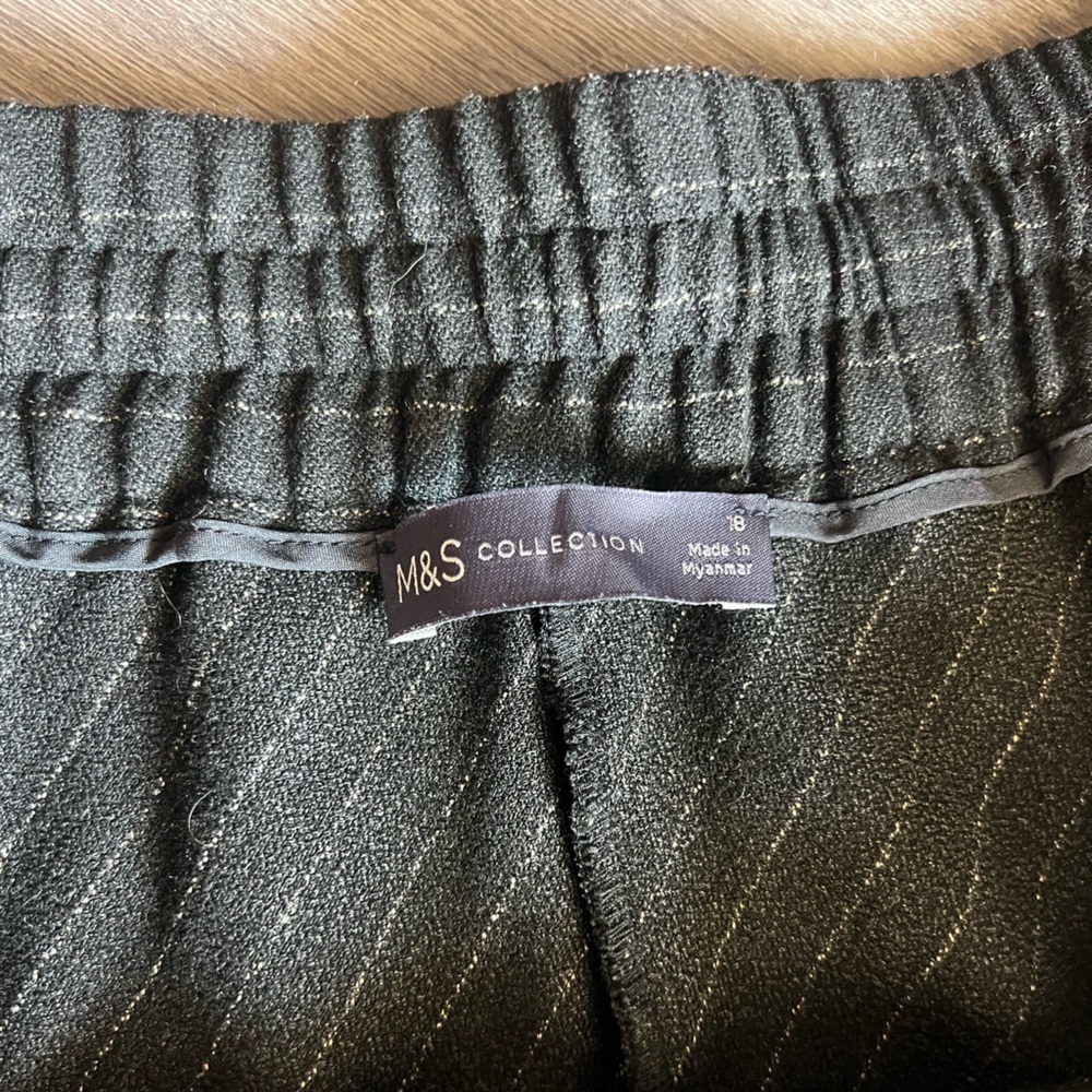 Marks & Spencer Gray Midi A-line Skirt - Picture 3 of 4